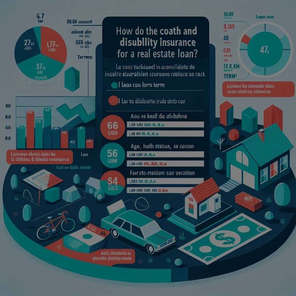 Comment le coût d'une assurance décès-invalidité se calcule-t-il pour un prêt immobilier ?